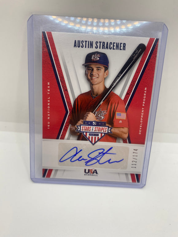 2020 Stars & Stripes 17U National Team Auto #17U-AS Austin Stracener /174