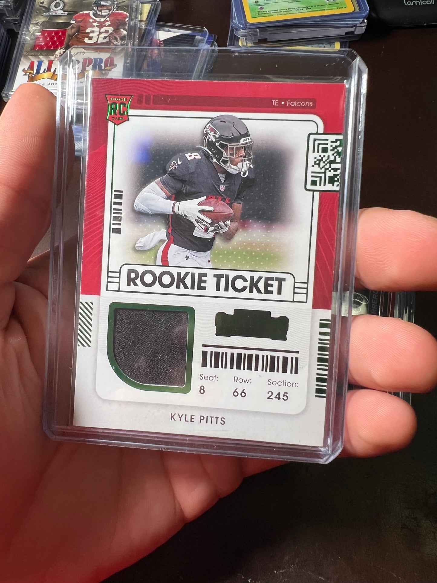 2021 Panini Contenders Kyle Pitts Rookie Jersey Card
