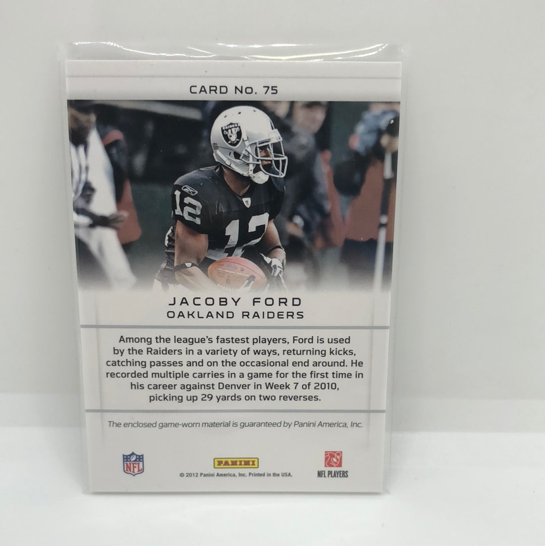 Jacoby Ford 2012 Prestige Gamers Jsy