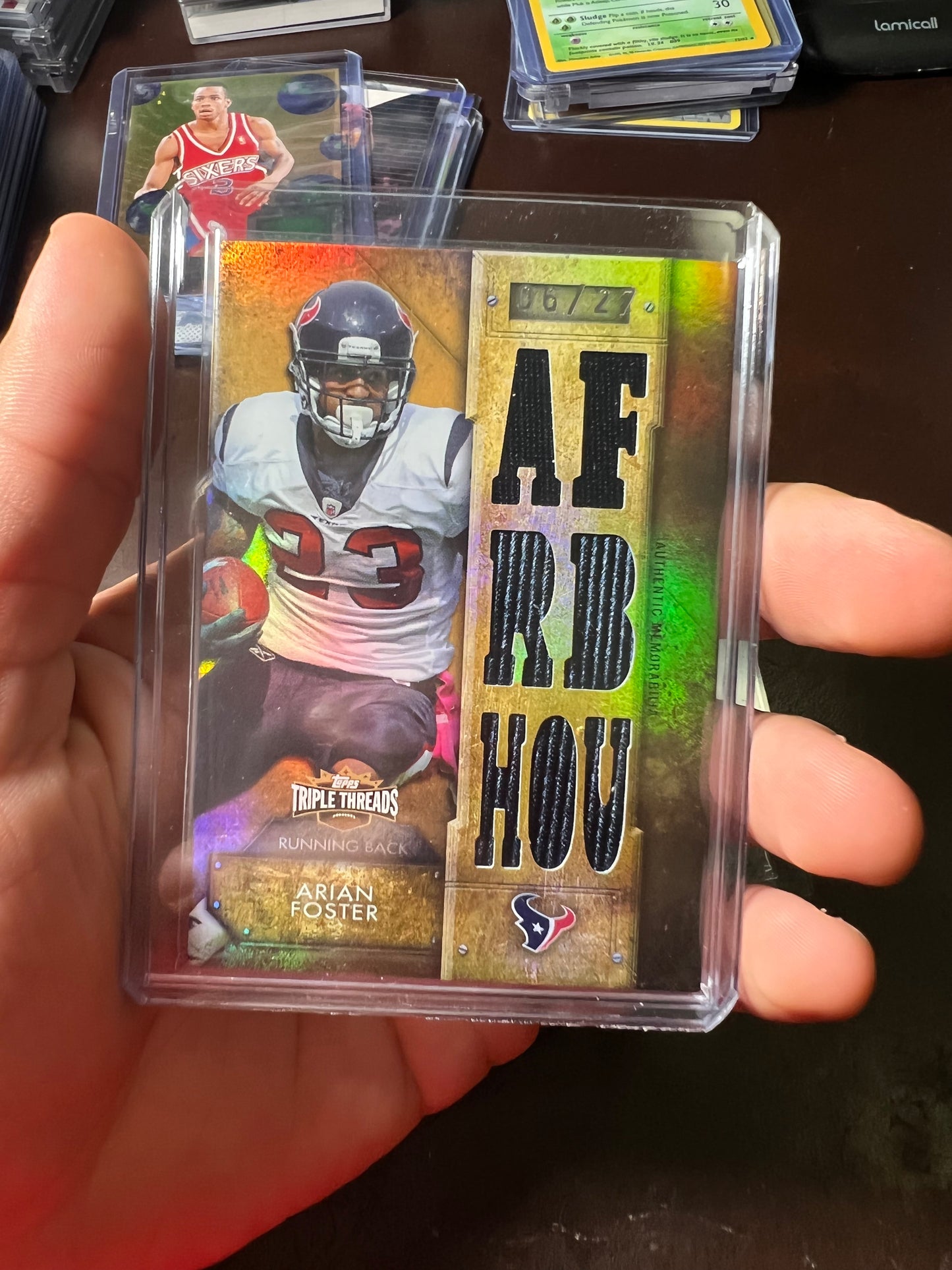 2014 Topps Triple Threads Arian Foster /27 Gamers